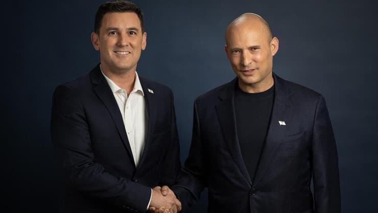 גינזבורג ובנט (צילום: דוברות מפלגת 'ביחד!') גינזבורג ובנט