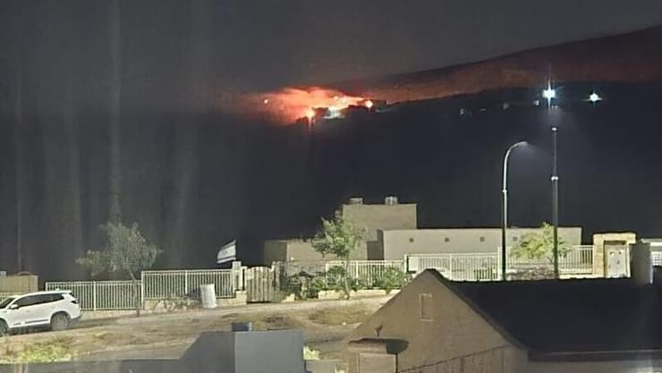שריפה בדרום הר חברון