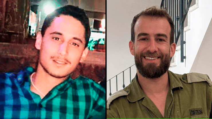 רס"ן (במיל') הראל בירנשטוק (מימין) ורס"ם (במיל') תמיר וקנין ז"ל (צילום: דובר צה"ל) רס״ן הראל בירנשטוק, רס״ם תמיר וקנין