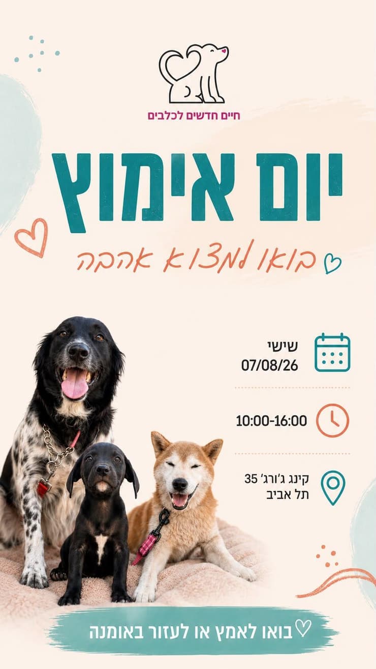 צילום: חיים חדשים לכלבים