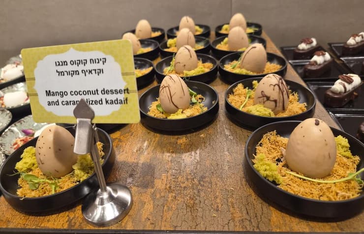 הקינוחים היו מעניינים וטעימים (צילום: אסף רוזן) חופשה במלון גליליון