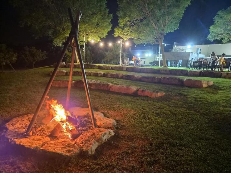 ברקע: אלטמן והגיטרה (צילום: אסף רוזן) חופשה במלון גליליון