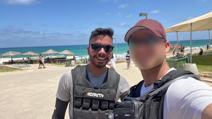 לפני שנה עם מפקד הצוות באימון לקראת המרתון (צילום: פרטי) יואב שריקר ז"ל, לוחם יהל"ם, נפטר מסרטן