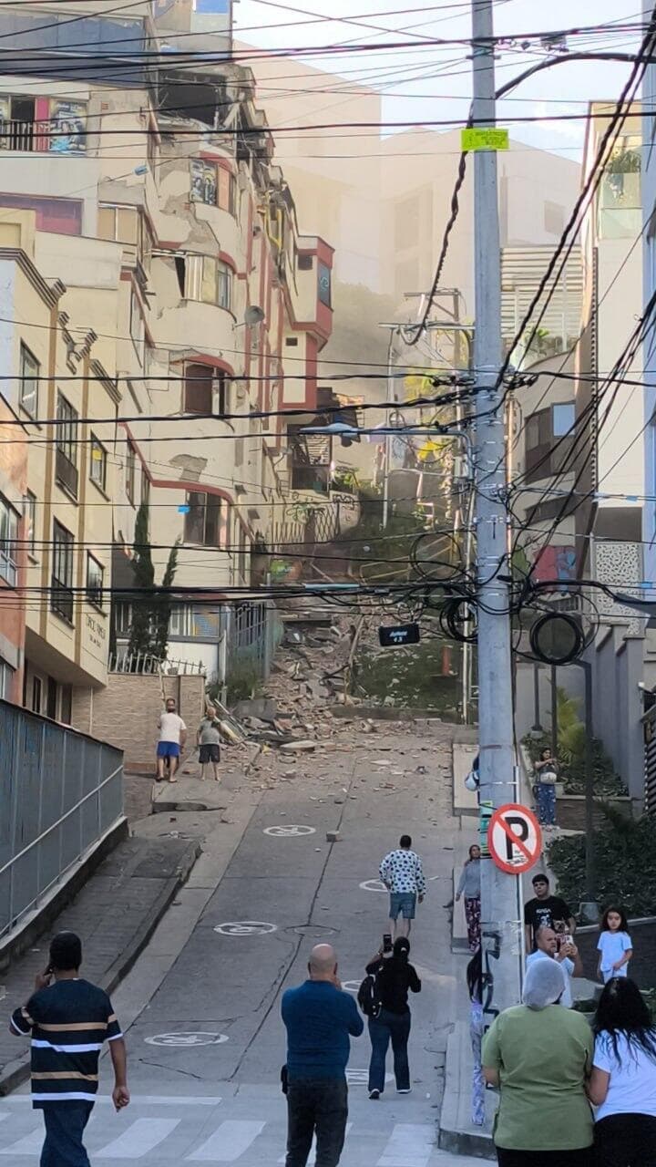 תיעוד ראשוני של ההרס בקולומביה, כפי שפורסם בתקשורת המקומית קולומביה רעידת אדמה רעש אדמה הרס