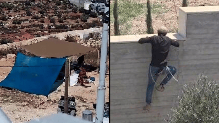 צרים על בתי הכפר ( צילום: תושבי קוסרא . מסתכלים לכיבוש בעיניים) צה"ל הודיע על הטלת צו שטח צבאי סגור בכפרים קוסרה וג׳אלוד