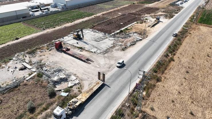 הריסת בתים בלתי חוקים של פלסטיניים בצפון השומרון
