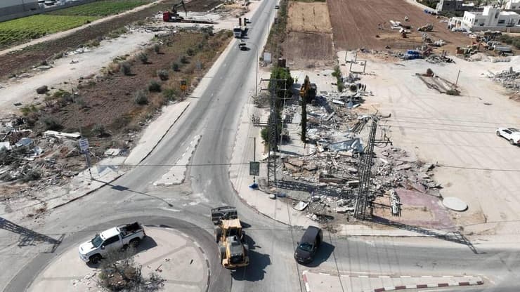 הריסת בתים בלתי חוקים של פלסטיניים בצפון השומרון