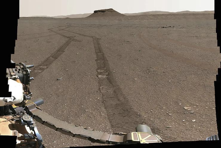 פרסבירנס על מאדים (צילום: NASA/JPL-Caltech/ASU/MSSS/AP) פרסבירנס על מאדים