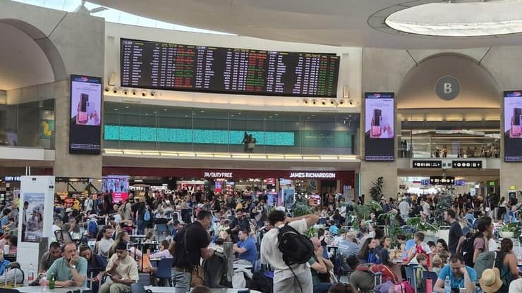עומסים חריגים בנתב"ג השבוע עומסים חריגים בנתב"ג, טרמינל 3