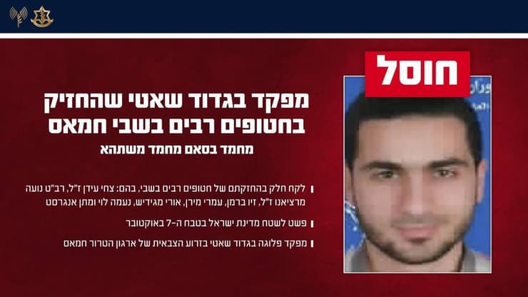 מחמד משתהא, מפקד פלוגה בגדוד שאטי של חמאס, חוסל בתקיפה בצפון רצועת עזה
