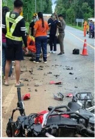 הזירה בקנצ׳נבורי בה נהרג ישראלי בתאונת אופנוע בתאילנד
