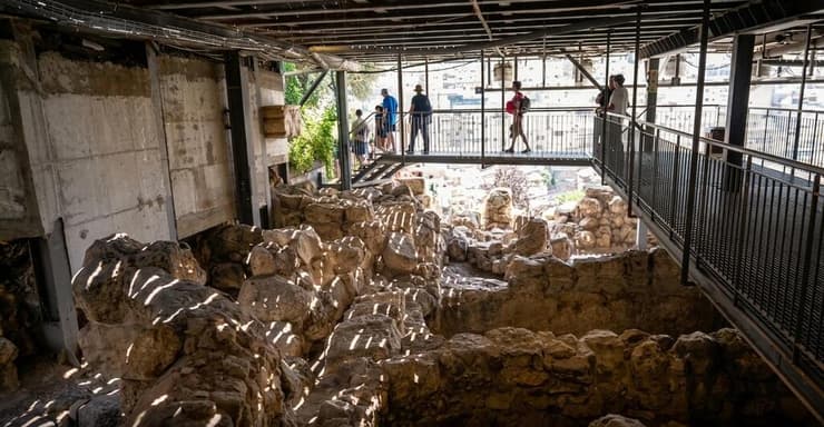 אחד ממתחמי החפירות בעיר דוד (צילום: ירון שרון) עיר דוד
