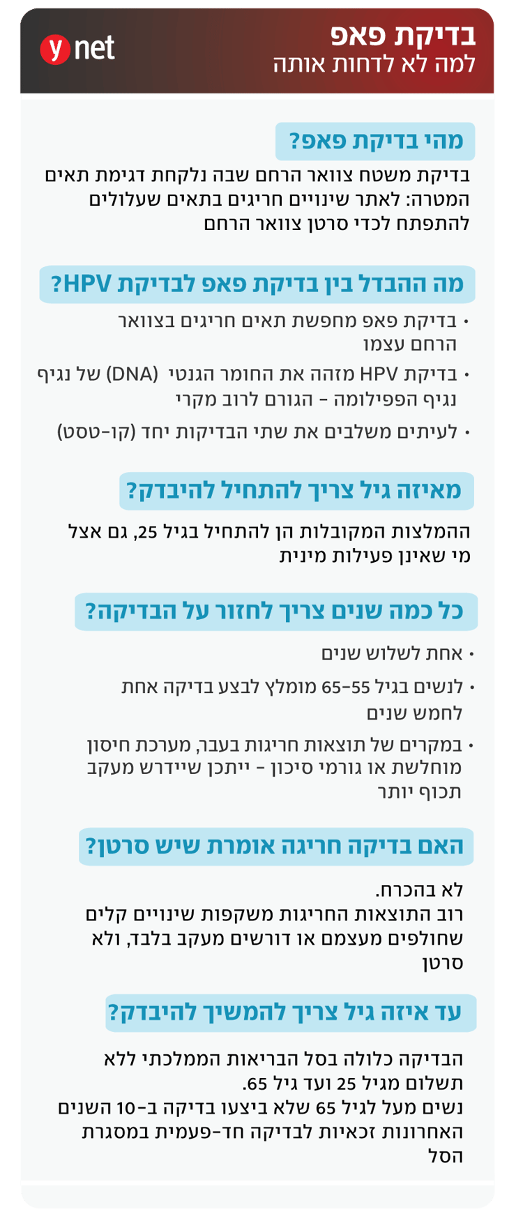 אינפו בדיקת פאפ אינפו בדיקת פאפ