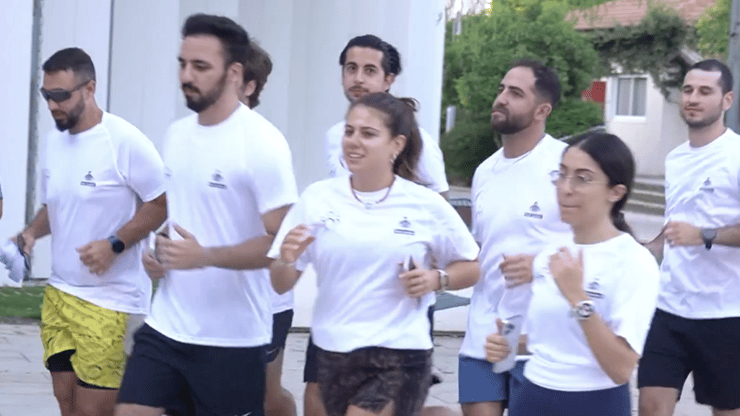 לקראת מרוץ הרווקים והרווקות: קבוצת הריצה באוניברסיטת רייכמן (צילום: טל אזולאי) לקראת מרוץ הרווקים והרווקות: קבוצת הריצה באוניברסיטת רייכמן