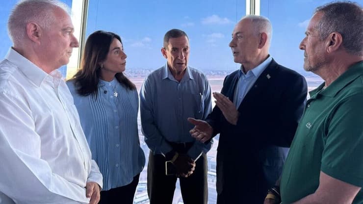 נתניהו ורגב בנתב"ג נתניהו ורגב בנתב"ג