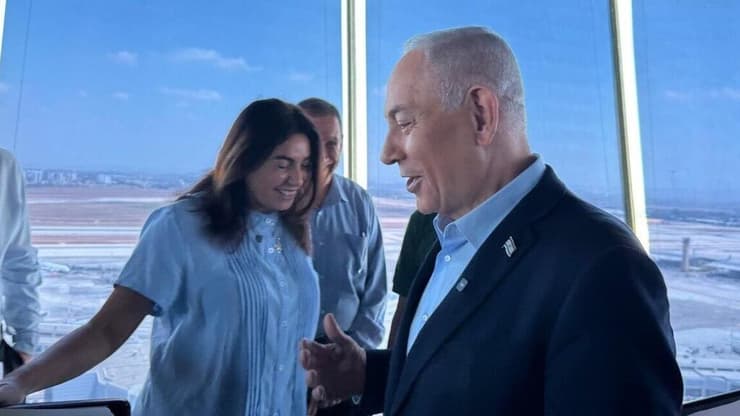 רגב ונתניהו בסיור בנתב"ג, יום לפני הכאוס נתניהו ורגב בנתב"ג