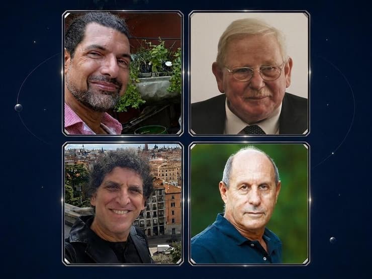 הגילוי החשוב ביותר של כוכב במרכז הגלקסיה מאז הגילוי שאישר את קיומו של החור השחור עצמו. מימין למעלה, עם כיוון השעון: ריינהרד גנצל, צבי פירן, חגי פרץ וראם סרי ( צילומים: ראם סרי, חגי פרץ, Uvga, Pavel Hrdlička, Wikipedia) הגילוי החשוב ביותר של כוכב במרכז הגלקסיה מאז הגילוי שאישר את קיומו של החור השחור עצמו. מימין למעלה, עם כיוון השעון: ריינהרד גנצל, צבי פירן, חגי פרץ וראם סרי