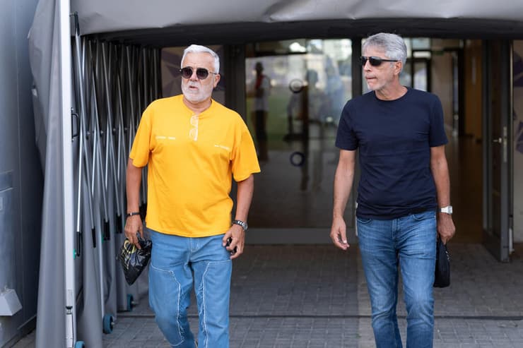שני הסמלים של הבירה. אוחנה ודיין (צילום: עוז מועלם ) אלי אוחנה ומישל דיין