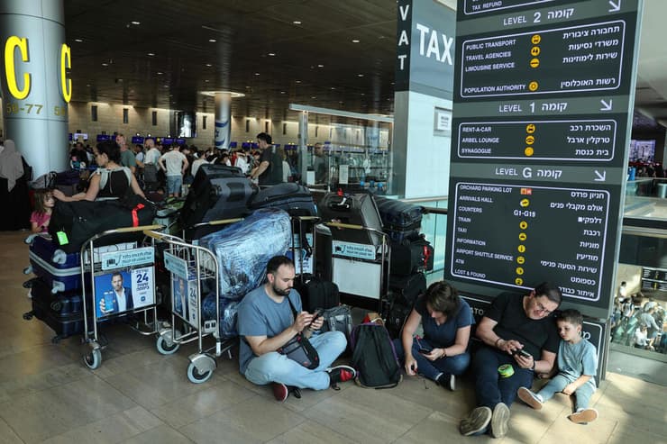 צילום: Jack GUEZ / AFP עומס בנתב"ג