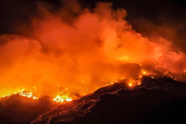 שריפות באינדונזיה (צילום: DITO/AFP) שריפות באינדונזיה