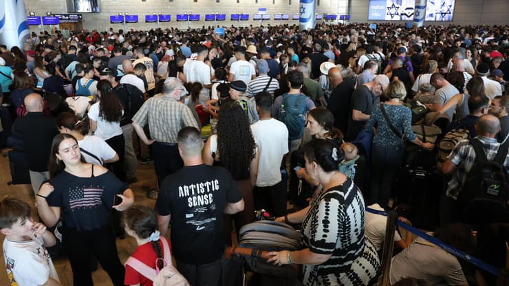 צילום: שאול גולן עומס בנתב"ג