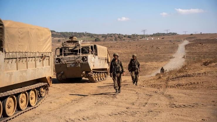 אימון התותחנים ברמת הגולן. "לקחו את הלוחמים לקצה היכולת" (צילום: דובר צה"ל) אימון כוחות צה"ל