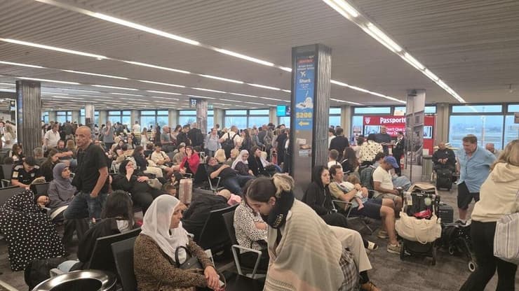 הכאוס בנתב"ג עומס חריג בנתב"ג, טרמינל 1
