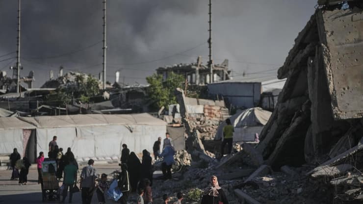תקיפה בעזה. ארכיון (צילום: AP Photo/Jehad Alshrafi) העיר עזה
