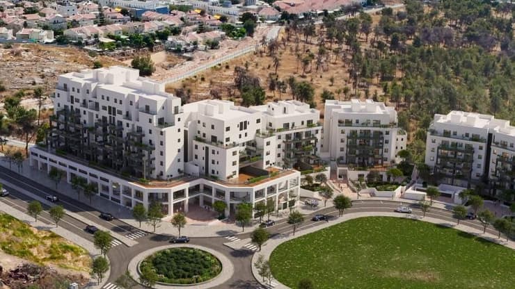 פרויקט מגורים באלעד (הדמיה: עדי בואנו) פרויקט מגורים באלעד