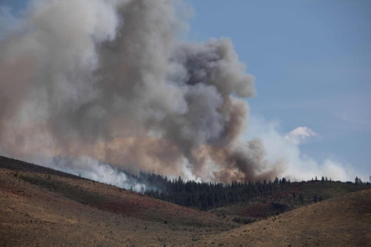 צילום: Trevor Bexon / GETTY IMAGES NORTH AMERICA / AFP שריפה באזור רנו נבאדה ארה"ב