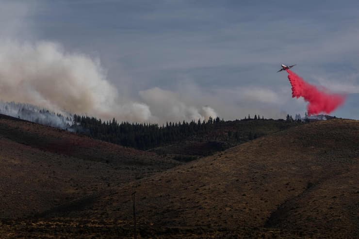 צילום: Trevor Bexon / GETTY IMAGES NORTH AMERICA / AFP שריפה באזור רנו נבאדה ארה"ב