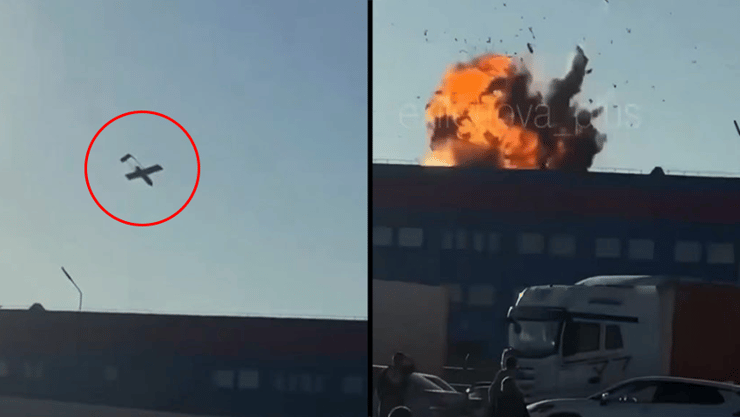 מתקפה של כטב"ם אוקראיני על חברת הסחר האלקטרוני הרוסית "אוזון" בעומק רוסיה רוסיה מתקפה של כטב"ם מ אוקראינה על מחסן מתקן של חברת אוזון במחוז אורנבורג