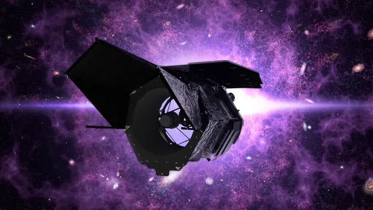 טלסקופ ננסי גרייס רומן בחלל (הדמיה: NASA) טלסקופ ננסי גרייס רומן בחלל
