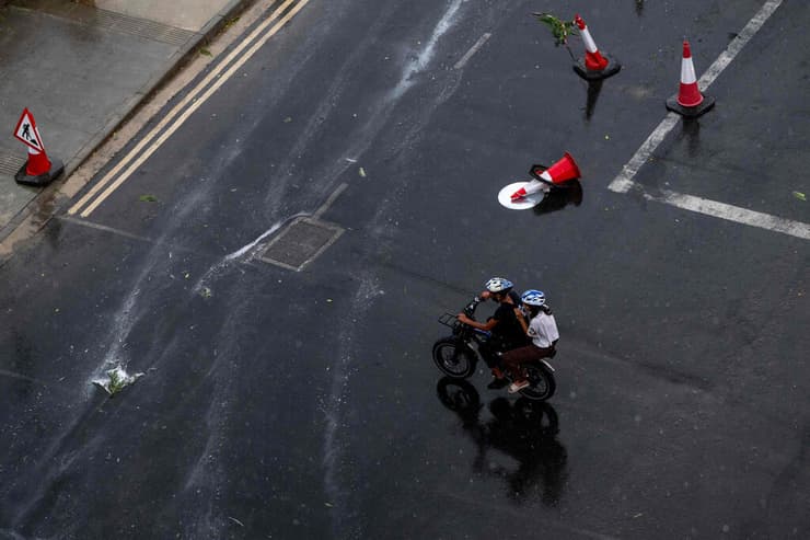 צילום: Jewel Samad/AFP הסערה בניקוסיה