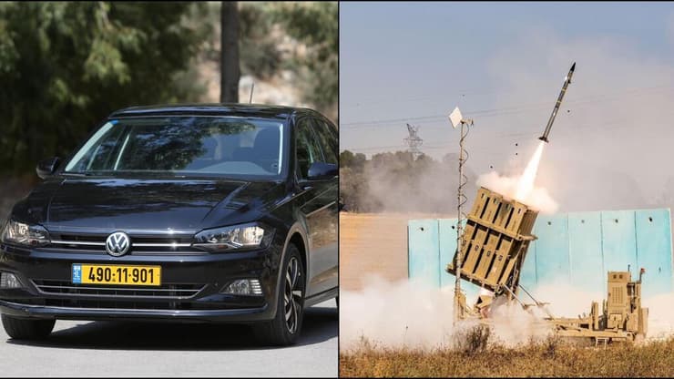 כיפת ברזל, פולקסווגן (צילומים: דובר צה"ל, אוראל כהן) כיפת ברזל, פולקסווגן