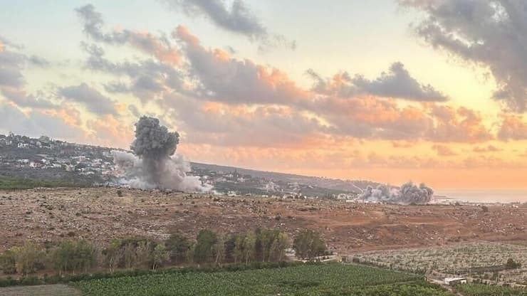 תקיפות צה"ל בדרום לבנון, השבוע תקיפות באזורי הכפרים בדרום לבנון