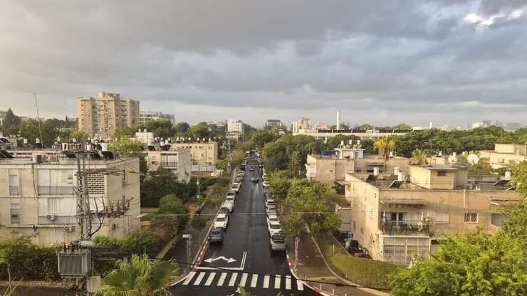 גשם בתל אביב (צילום: סער הס) גשם בתל אביב