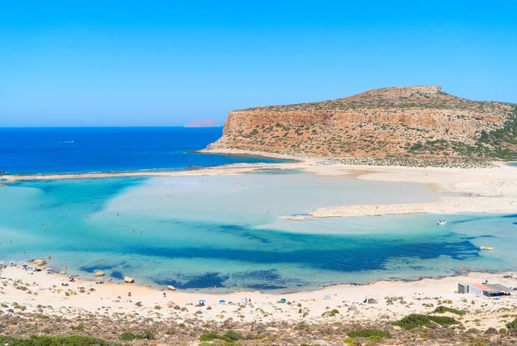 וכך זה נראה בגלויות (צילום: Neirfy / shutterstock) חוף באלוס שבאי כרתים