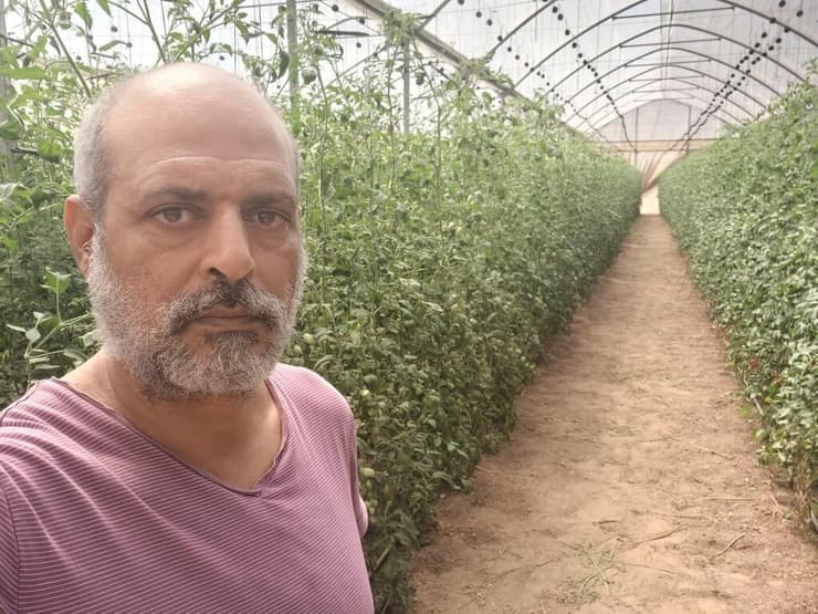 רועי יוסף בחממה בבאר מילכה