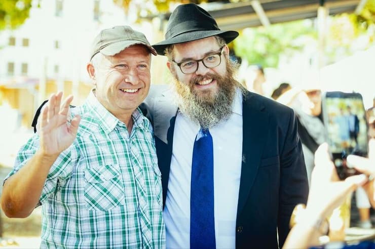 הרב שלמה כובש בפסטיבל (צילום: EMIH/Kovács Milán) פסטיבל הצ'ולנט של בודפשט