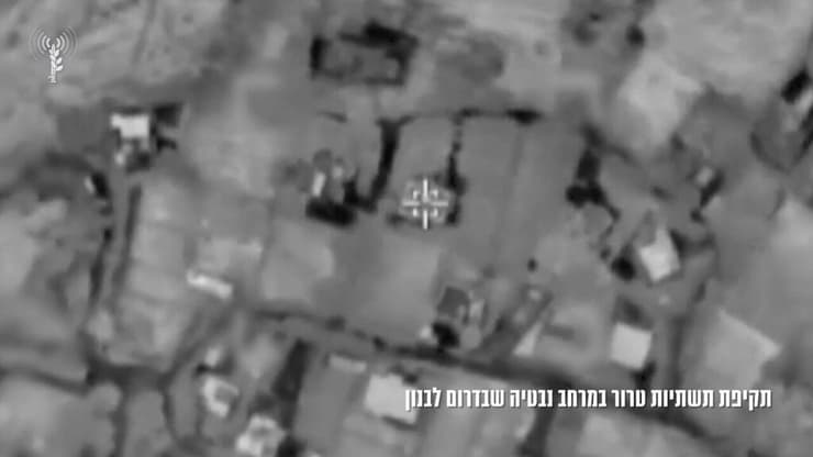 הפצצה בעלי טאהר לאחר שחיזבאללה שיגר רחפני נפץ לעבר כוחות צה"ל (צילום: דובר צה"ל ) ארגון הטרור חיזבאללה שיגר שני רחפני נפץ לעבר כוחות צה"ל