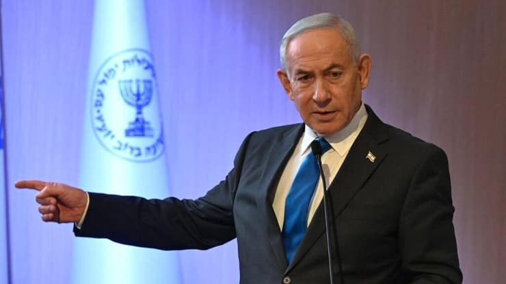 נתניהו. מקווה שתקום קואליציה בינלאומית (צילום: חיים צח/ לע"מ) ראש הממשלה בנימין נתניהו בכנס בכירים במערכת הביטחון והמוסד