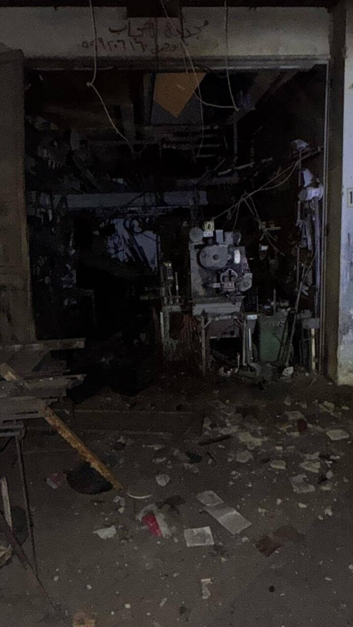 צה"ל פוצץ מחרטה לייצור אמצעי לחימה בעיר שכם