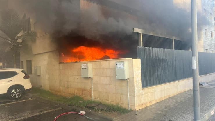 שריפה בבניין מגורים בנתיבות