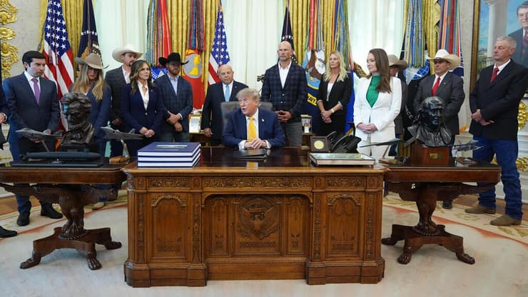 צילום: AP Photo/Jacquelyn Martin נשיא ארה"ב דונלד טראמפ