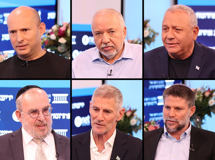 אביגדור ליברמן, גדי איזנקוט, נפתלי בנט, בצלאל סמוטריץ', יאיר גולן, יעקב אשר