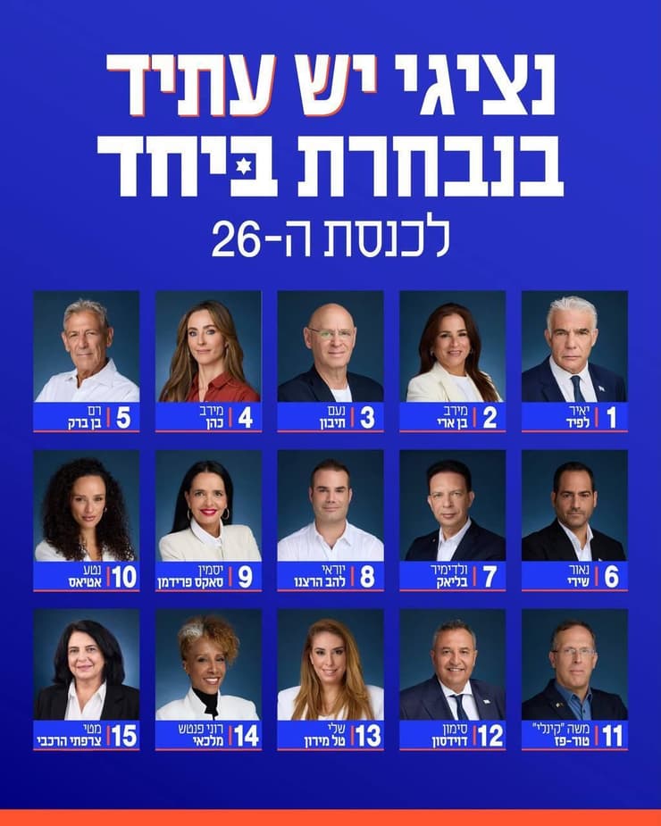נציגי יש עתיד בנבחרת ביחד