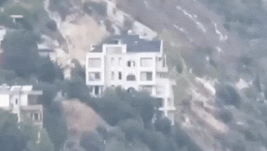 דיווח לבנוני על תקיפת מבנה בערב סאלים, לבנון דיווח לבנוני על תקיפת מבנה בערב סאלים, לבנון