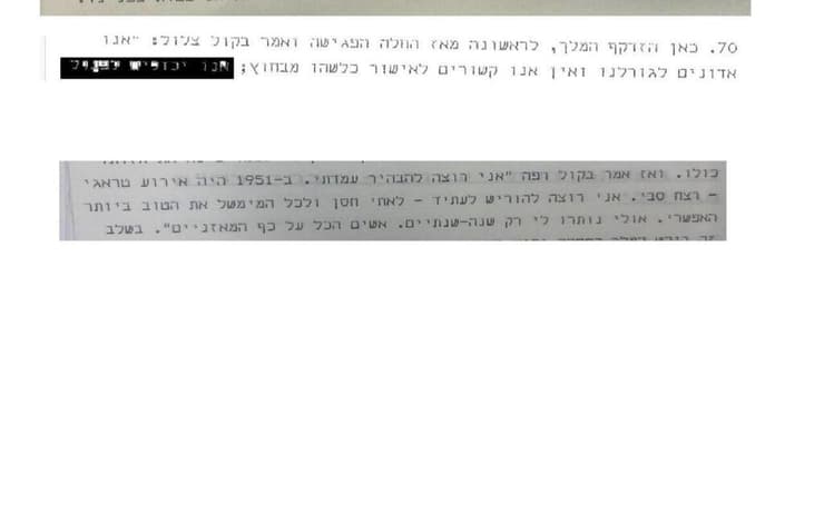 צילום: ארכיון מרכז פרס מסמכים חסויים מהפגישה החשאית של שמעון פרס עם המלך חוסיין
