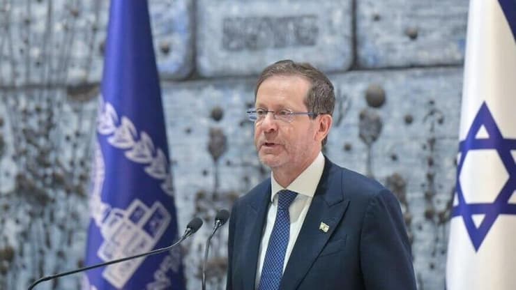 "סנקציות אינן פתרון". הנשיא הרצוג (צילום: אלון פרגו) התייחסות הנשיא לדיון הסנקציות בבריטניה